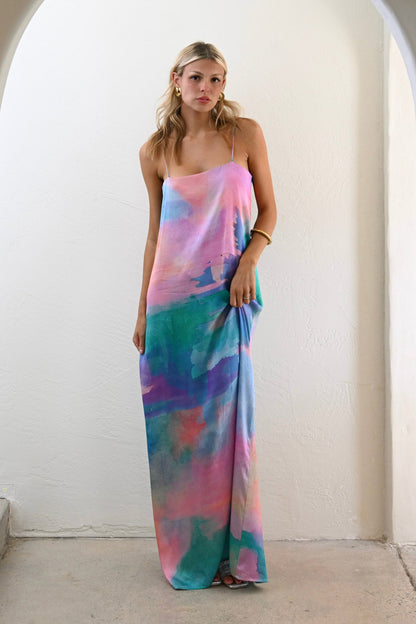 Cindy Maxi Dress — Watercolor