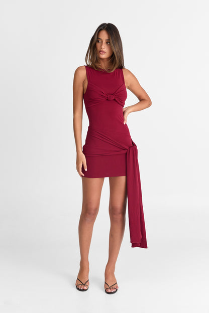 Isla Mini Dress - Ruby