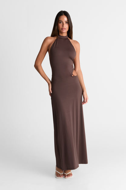 Aurora Maxi Dress - Chocolate