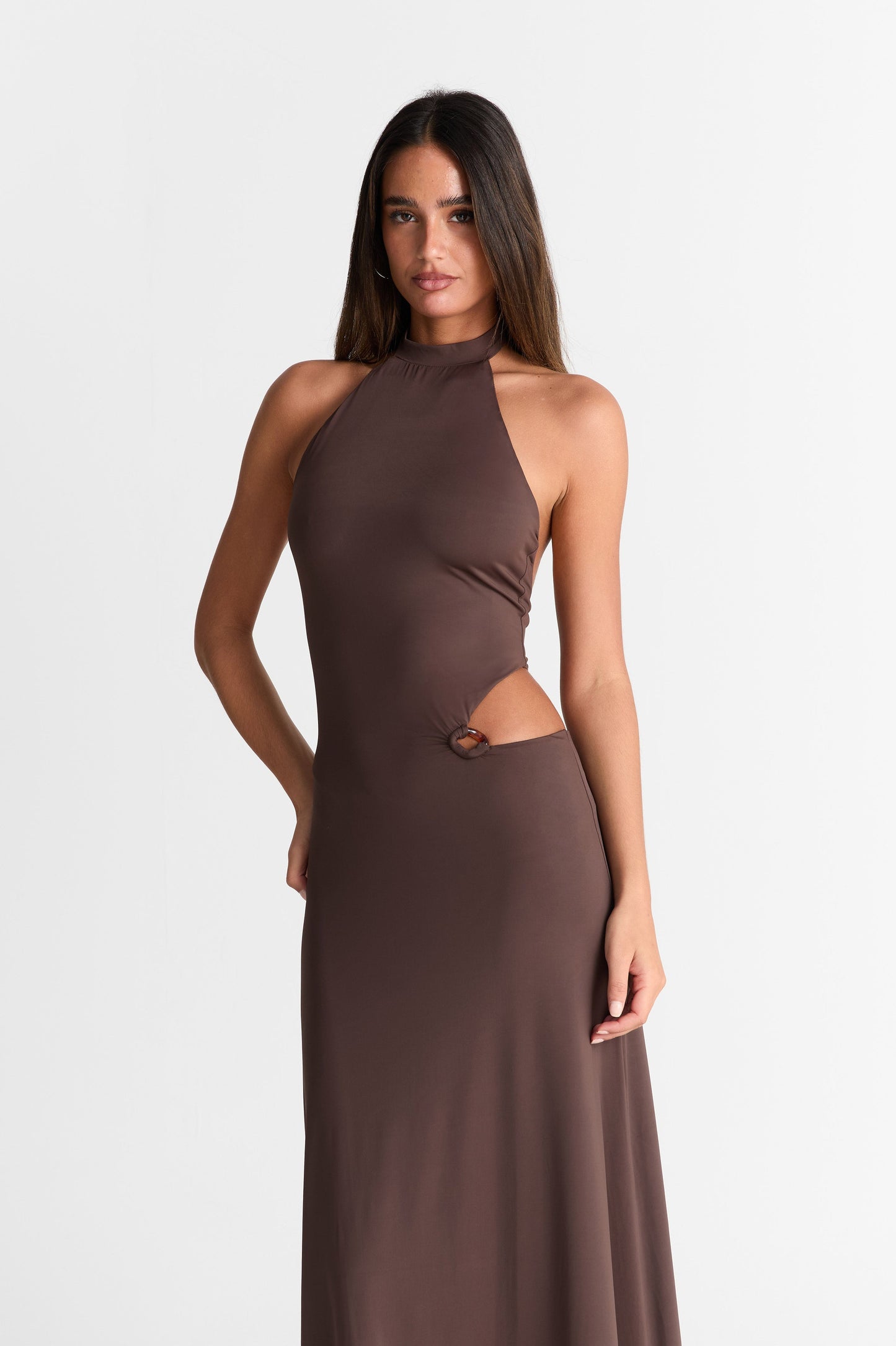 Aurora Maxi Dress - Chocolate