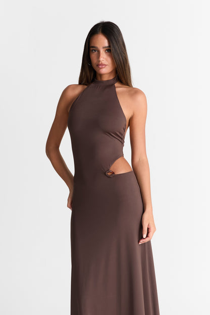 Aurora Maxi Dress - Chocolate