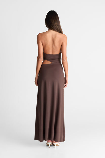 Aurora Maxi Dress - Chocolate