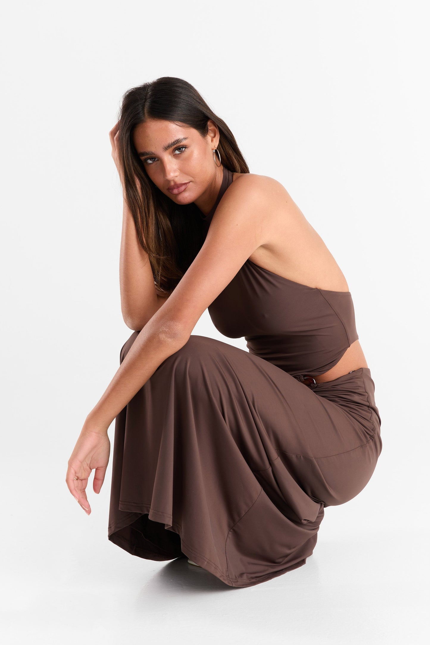 Aurora Maxi Dress - Chocolate