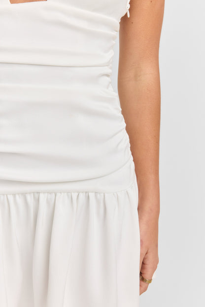 Flora Mini Dress - White