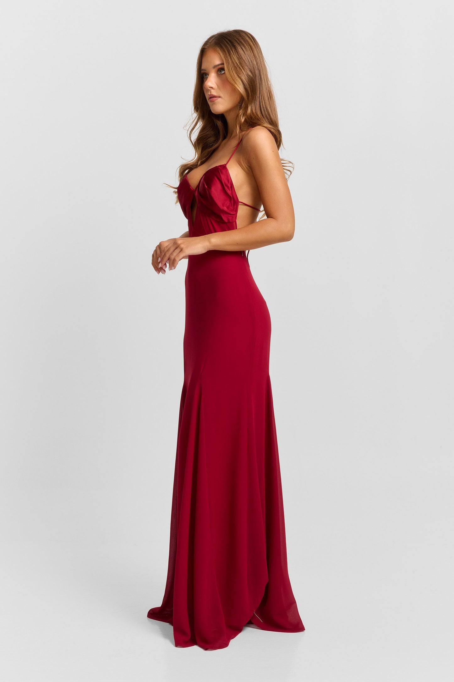 Electra Maxi Dress - Red