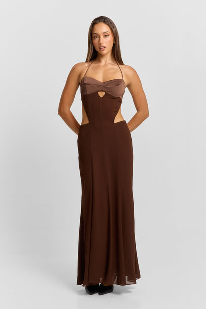 Scarlett Maxi Dress - Chocolate