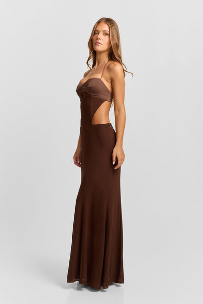 Scarlett Maxi Dress - Chocolate