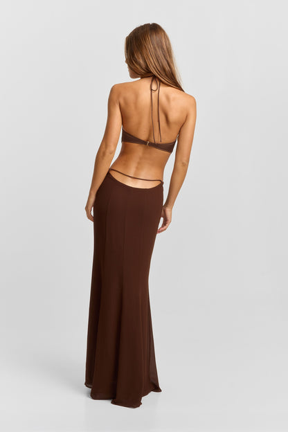 Scarlett Maxi Dress - Chocolate