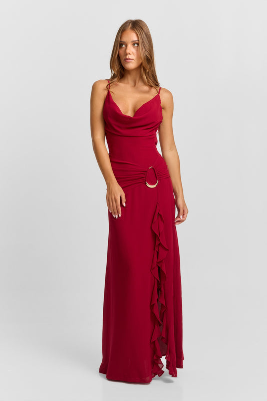 Odette Maxi Dress - Red