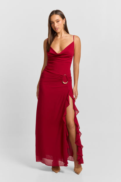 Odette Maxi Dress - Red