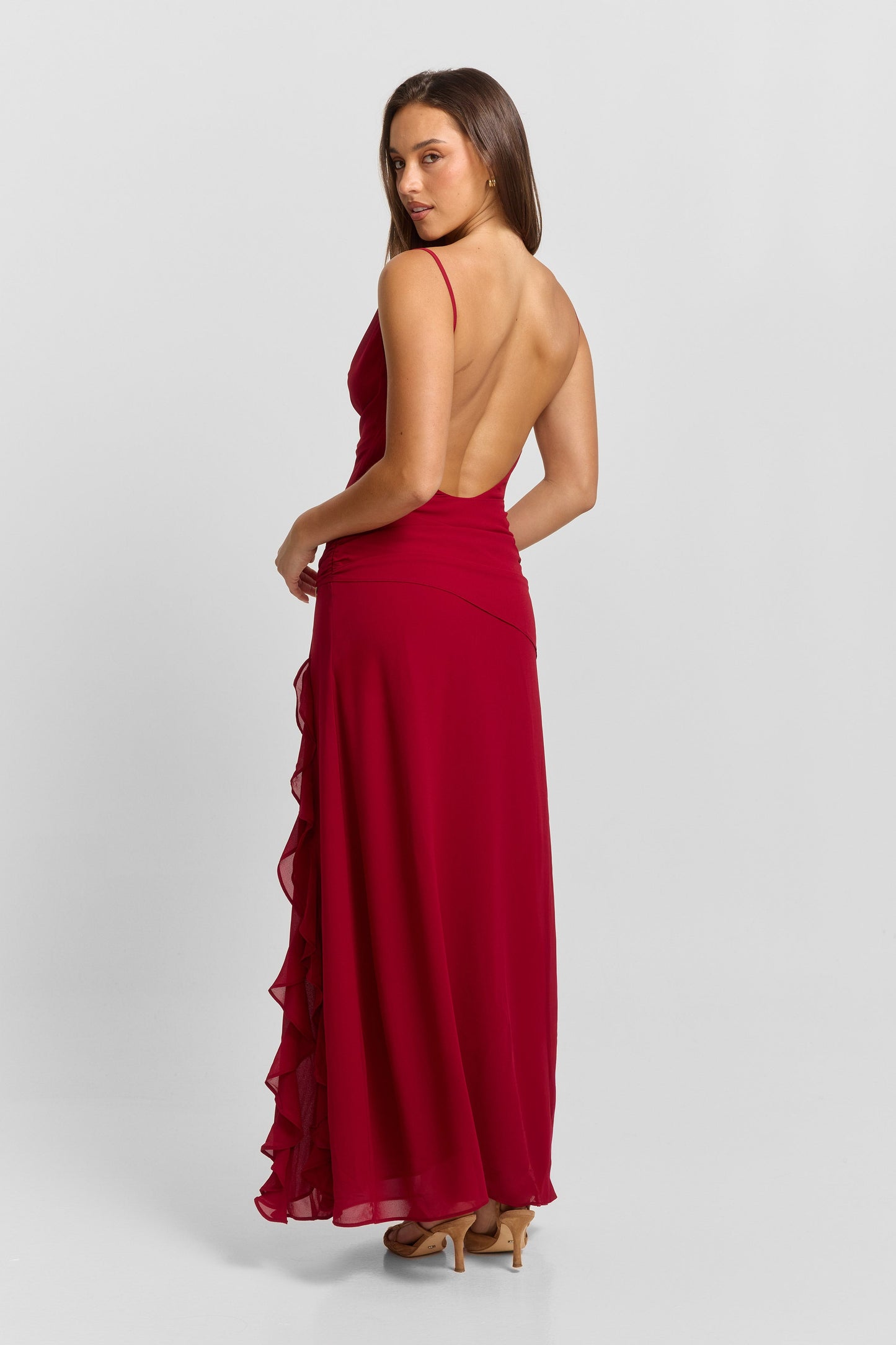 Odette Maxi Dress - Red