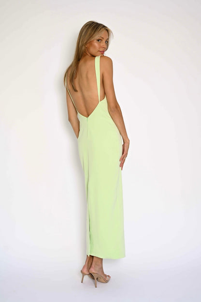 Remington Midi Dress – Pea Green