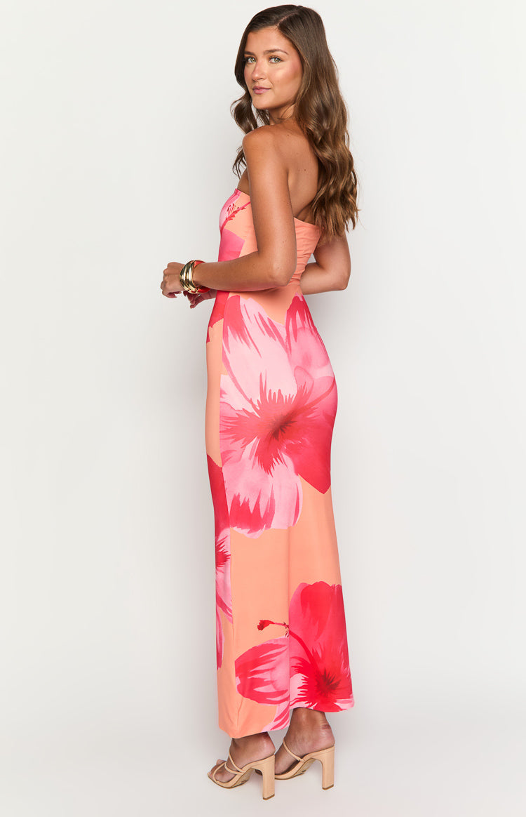 Arizona Maxi Dress – Orange Floral