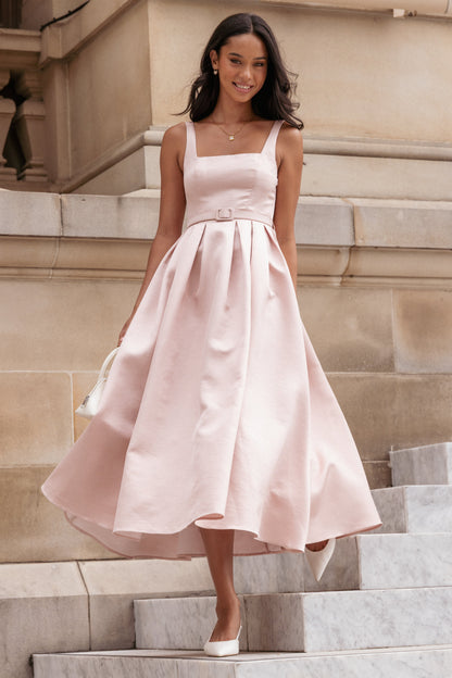 Augustine Midi Dress - Dusty Pink