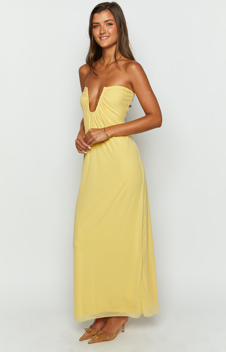 Braelyn Maxi Dress – Yellow