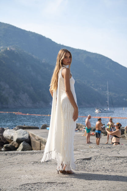 Phoebe Midi Dress – Ivory