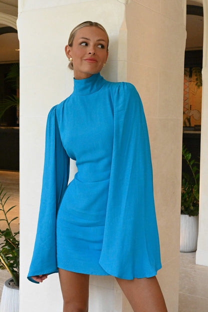 Raya Mini Dress – Teal