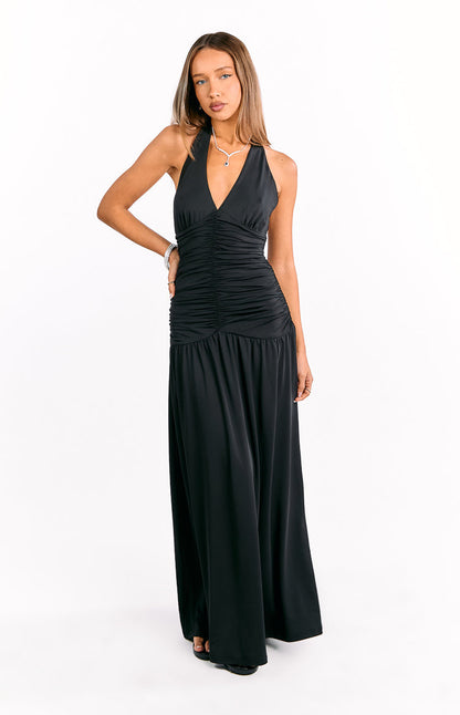Gloria Maxi Dress – Black