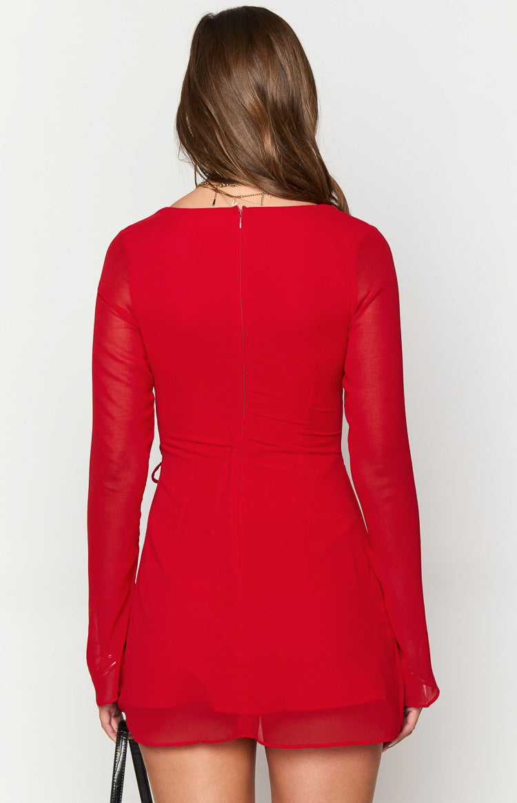 Lucy Mini Dress – Red
