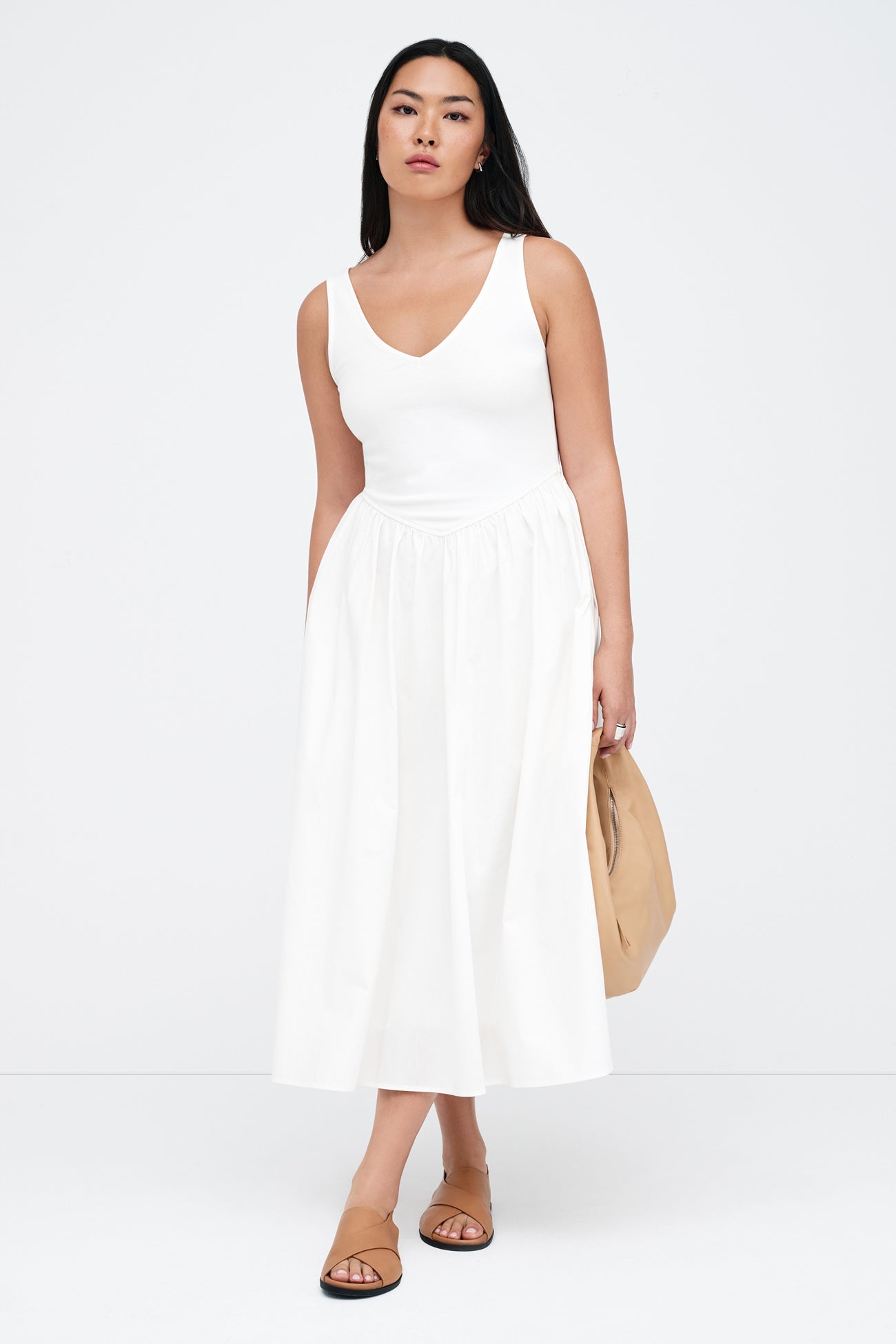 Emmy Midi Dress – White