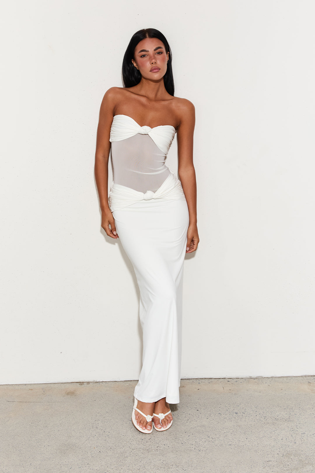 Amara Maxi Dress – White