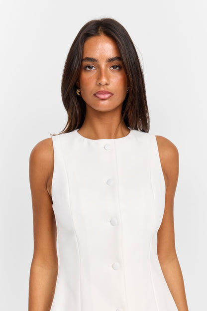 Melody Mini Dress - Ivory