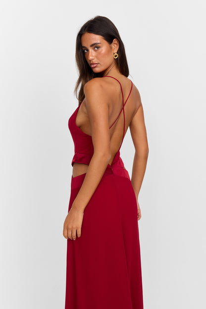 Sia Maxi Dress - Red