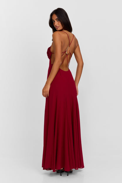 Electra Maxi Dress - Red