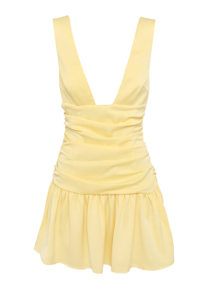 Flora Mini Dress - Yellow