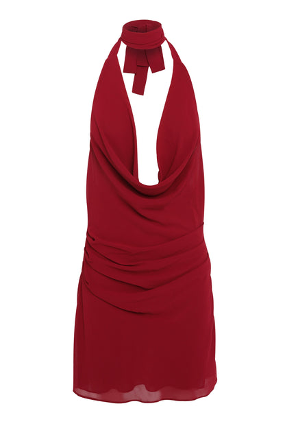 Faye Mini Dress - Ruby