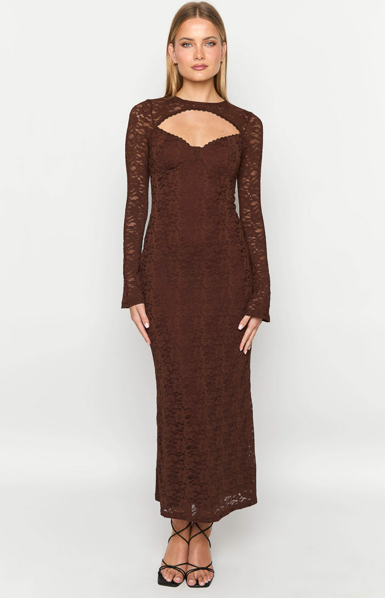 Camielle Maxi Dress – Brown
