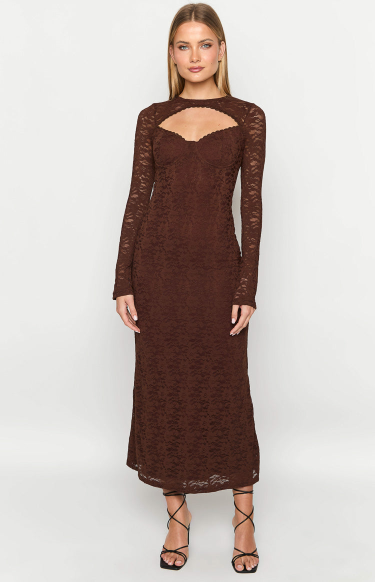 Camielle Maxi Dress – Brown