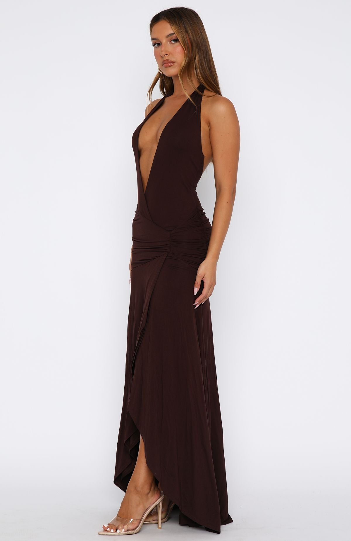 Grande Dame Maxi Dress - Chocolate