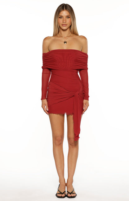 Paige Mini Dress – Red