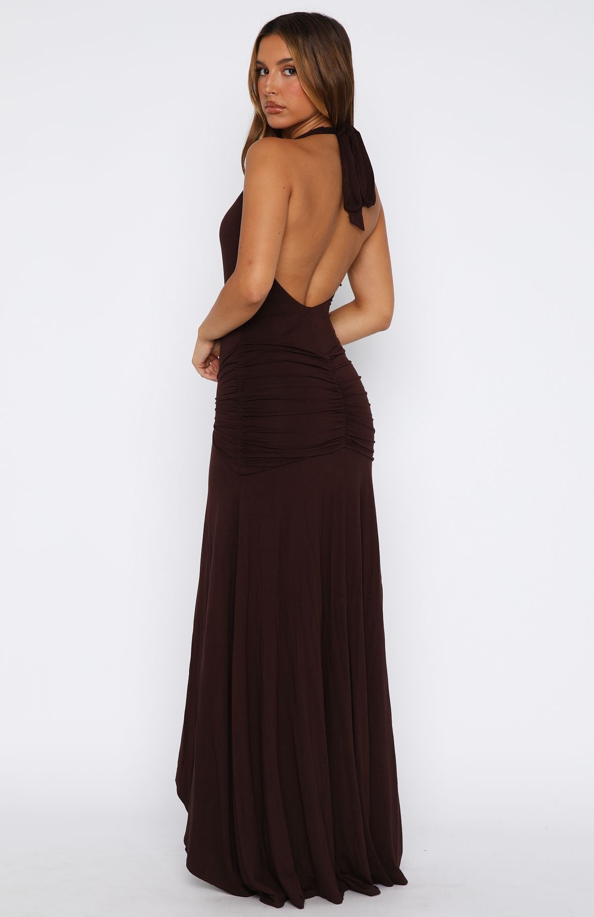 Grande Dame Maxi Dress - Chocolate