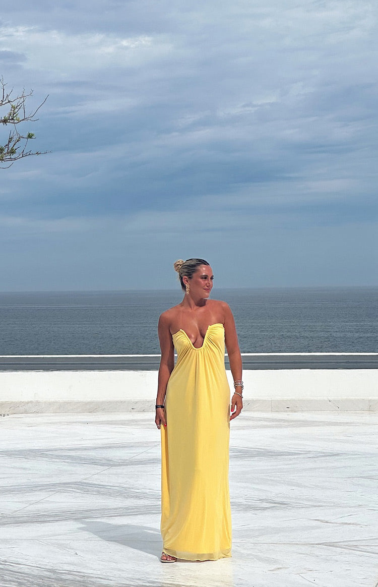 Braelyn Maxi Dress – Yellow